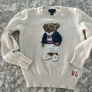 Ralph Lauren Girls Bear Sweater!